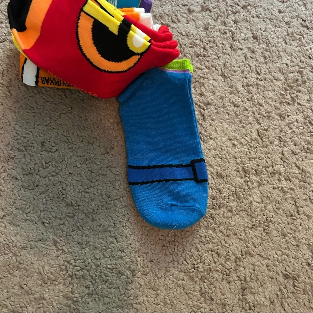 New Pixar Low-Cut Socks Incredibles Toy Story Finding Nemo